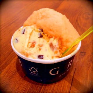 「GROM」ジェラート　アイスクリーム